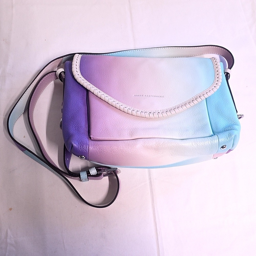 Aimee Kestenberg Crossbody Getaway All for Love Multicolor Ombre Leather Purse